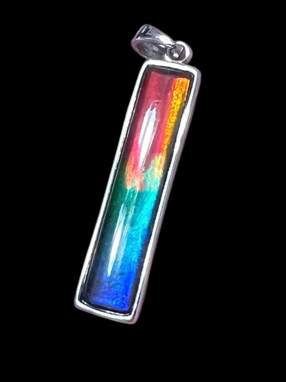 Sterling Ammolite Pendant - Picture 2 of 4